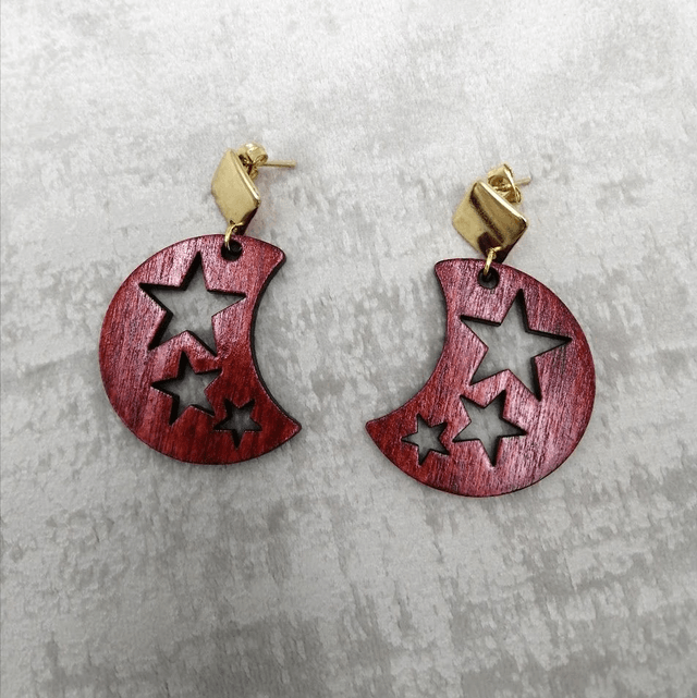 Boucle d'oreilles Lune
