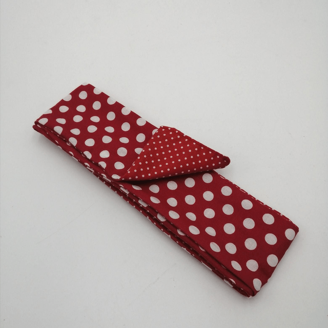 Bandeau Twist Long Pois