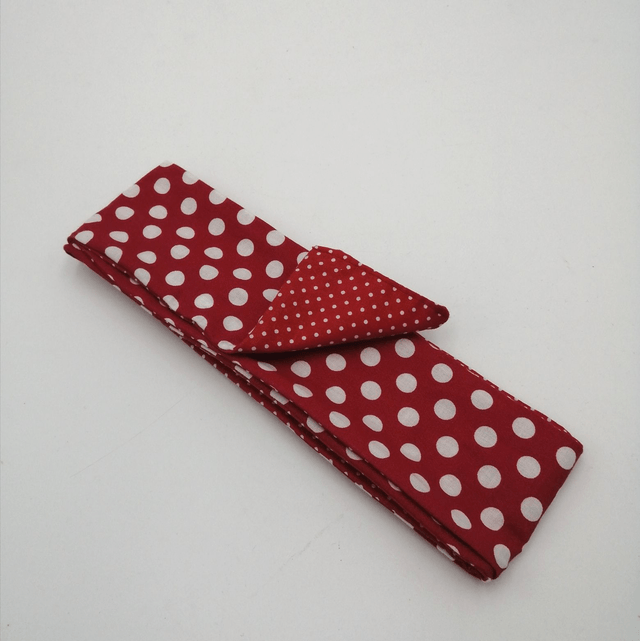 Bandeau Twist Long Pois