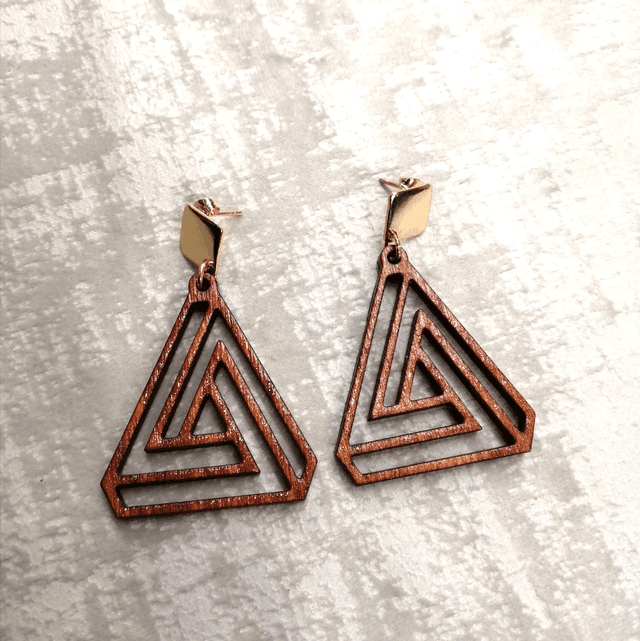 Boucle d&#039;oreilles Pyramide 