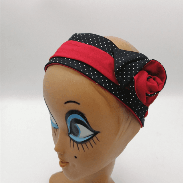 Bandeau Twist Long Pois